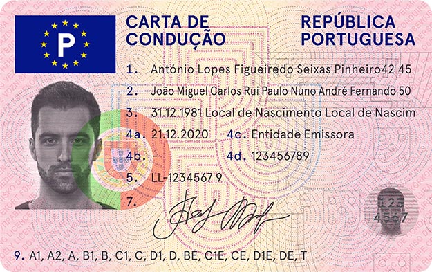 Licença de condução número